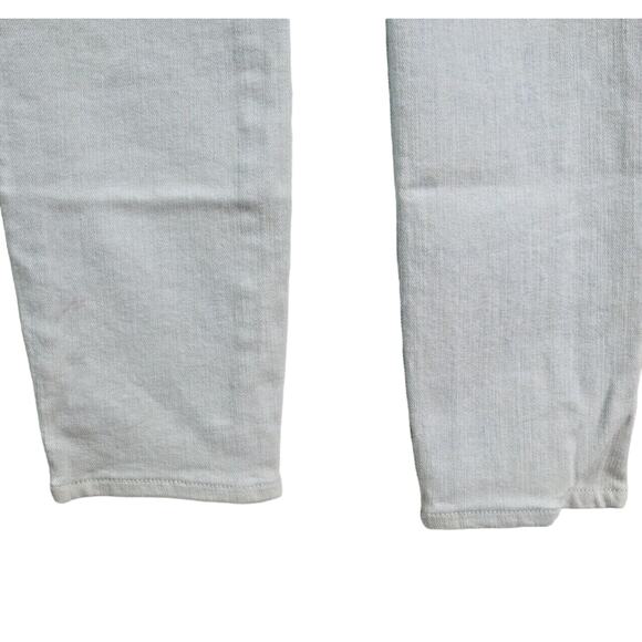 7 For All Mankind Size 27 High Waist Ankle Skinny Jeans Ocean White - Picture 8 of 12